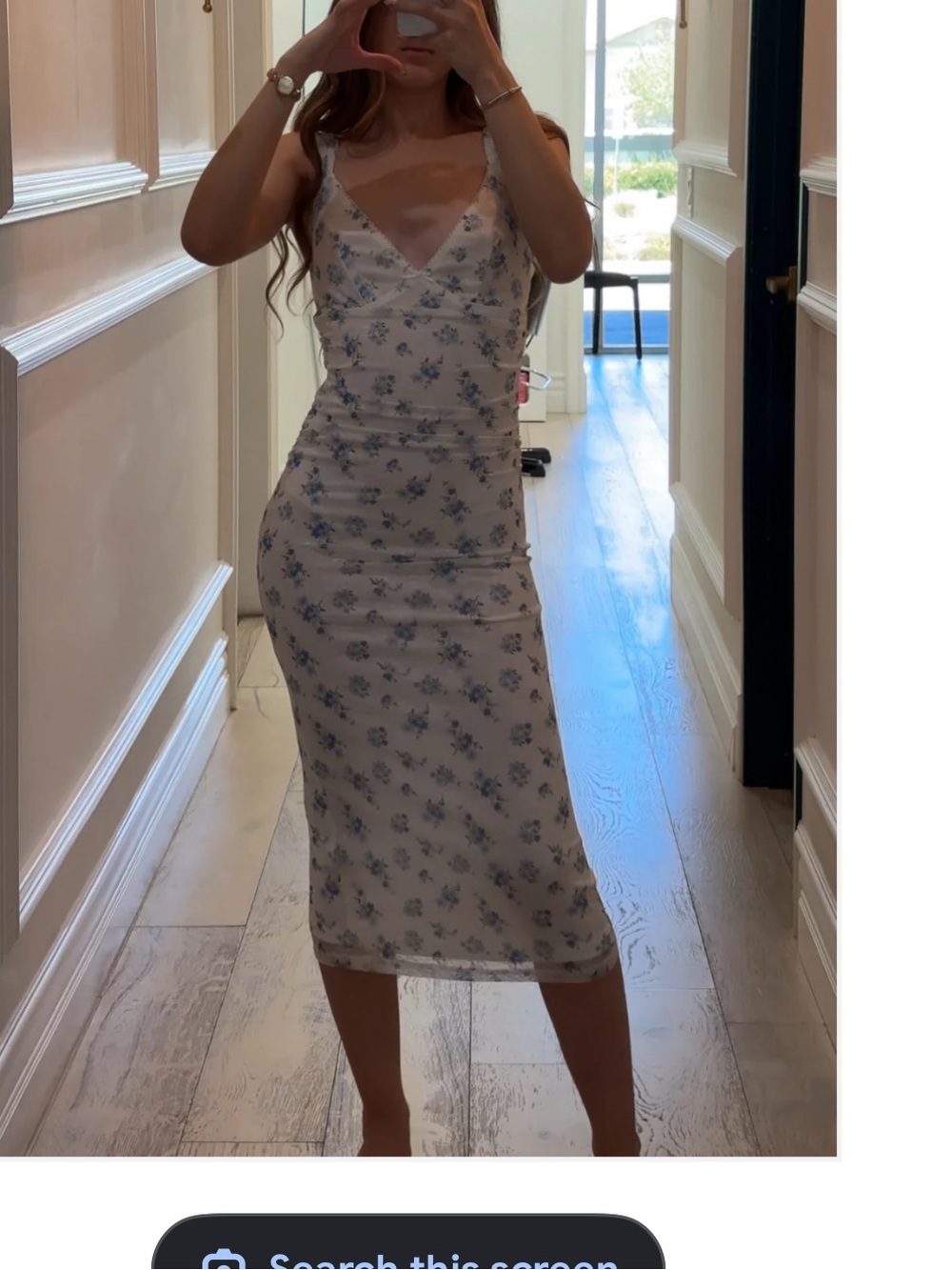 Bailey Rose Floral Mesh Dress
